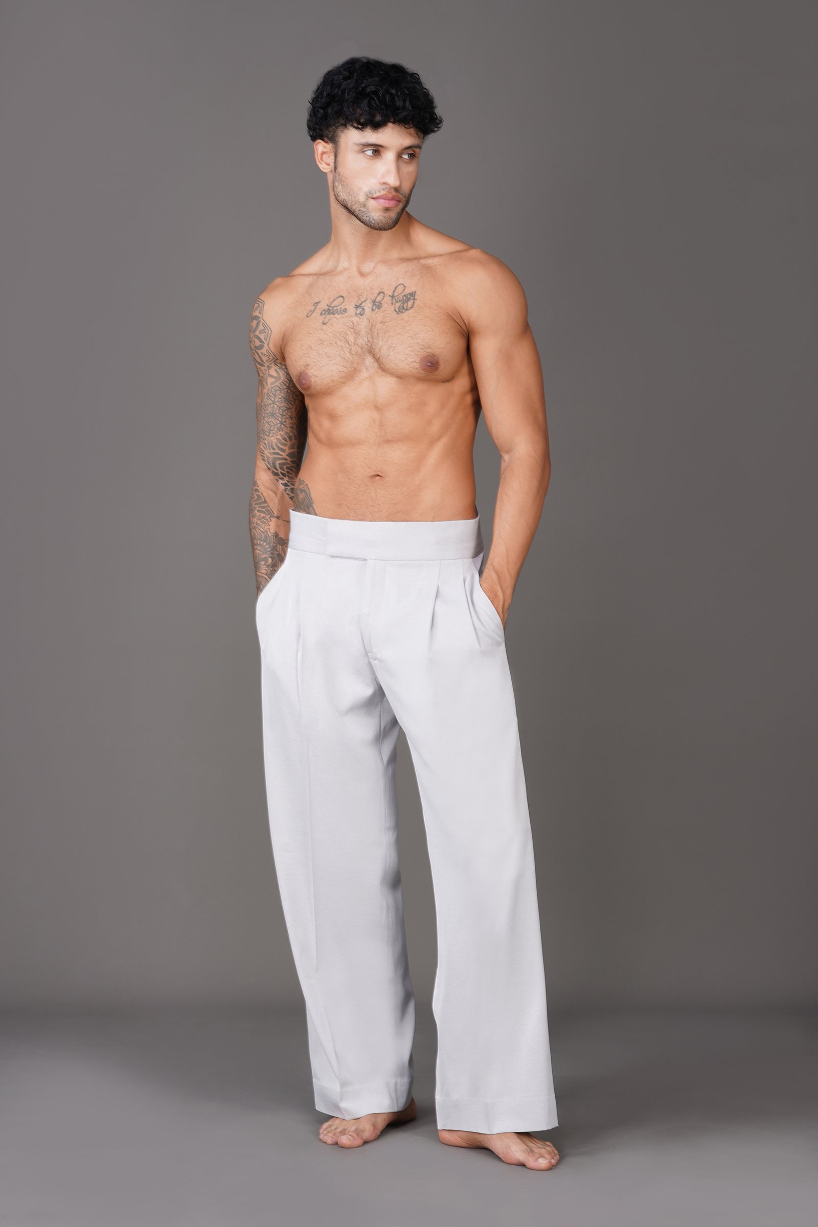 Sash Pleated Trouser